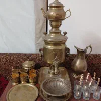 ست کامل سماور ذغالی روسی