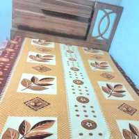 تخت دو نفره چوبی با خوشخواب