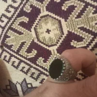 انگشتر با نگین عقیق و فیروزه