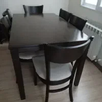 میز نهار خوری ۶ نفره چوب