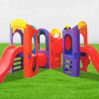 سرسره پارکی مجموعه بازی قلعه دو برج