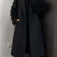 مانتو شانتون مشکی مجلسی و تن خور عالی