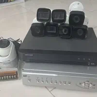 دو دستگاه دی  وی ار 8 عدد دوربین  پاور آداپتور