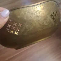 ظرف برنجی قدیمی