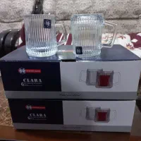 دو دست نیم لیوان دسته دار هر دست ۳۰۰ تومن