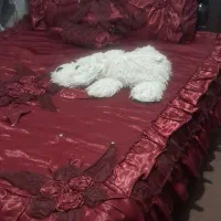 تخت دونفره با تشک جنس چوب