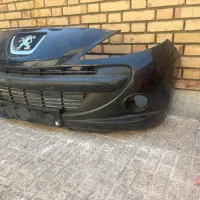 سپر جلو ۲۰۷ سفید و مشکی تمیز