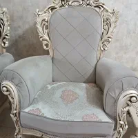 فروش فوری مبل ۷ نفره نیمه استیل