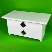 میز چرخ دو کشویی