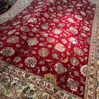 فرش ۹ متری نقشه تبریز افشان گل ابریشم