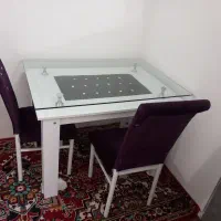 میز نهار خوری چهار نفری صندل ها فلزی ۷۵۰۰۰۰۰۰