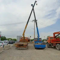جرثقیل 3تا15دکل بلند سبد دار
