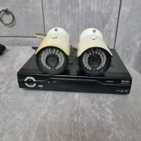 دوربین مدار بسته دو عدد با دستگاه