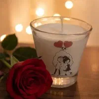 شات شمع کوچک طرح عشق