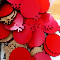 انار چوبی رنگی ۵ سانت