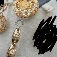 دستبند ورساچه ، النگو آینه ای گردنبند طلا