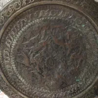 2عدد سینی قدیمی مسی