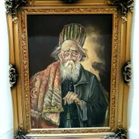 نقاشی روی بوم قدیمی