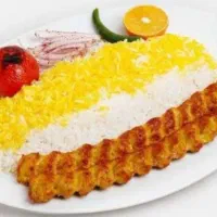 چلوکباب کوبیده مرغ