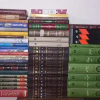 کتابهای تاریخ، سینمایی، تئاتر، رمان، ادبی و مذهبی
