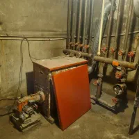 دیگ و مشعل موتور خانه و منبع دوجداره