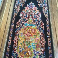تابلو دستبافت ابریشم قم آکبند 90*30