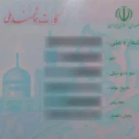 کارت ملی خانم گمشده