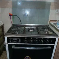 گاز تکنو پنج شعله طرح فر تمیز و سالم
