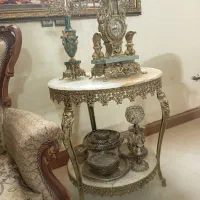 میز  آلمینیومی سنگ مرمر