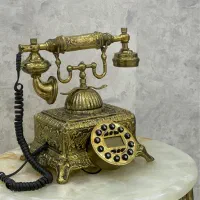 میز و تلفن برنز اصلی