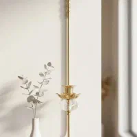 دیوارکوب برنجی رنگ ثابت