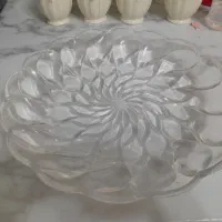 دیس بلوری مرغ خوری و سینی ارکوپال