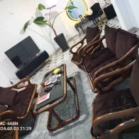 مبلمان با چوب گردو ترکیبی  قدیمی و مدرن