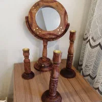 آینه و3 شمعدان ساخت هند