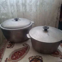 دو عدد قابلمه چدن روسی قدیمی و سنگین