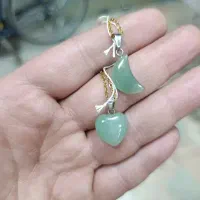 گردنبند عقیق سبز اونتورین