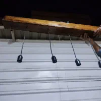 لوستر با ۴ عدد نور پردازی