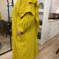 ۳عدد مانتو بهارانه کاملا نو فری سایز و مزون دوز