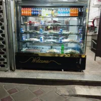 یخچال ایستاده ویترینی تمام استیل
