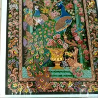 فرش ابریشم زرع نیم