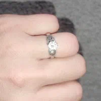 انگشتر نقره ظریف و شیک