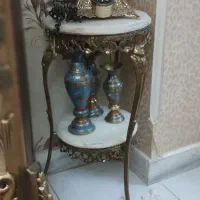 مبل ۹نفره و ویترین ،وسایل برنجی