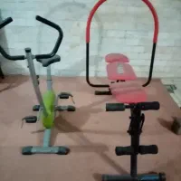 دوچرخه ثابت و دستگاه درازو نشست حرفه ای