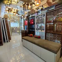 پاراوان دست ساز پارتیشن طرح شیشه رنگی