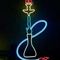 تابلو نئون طرح قلیان