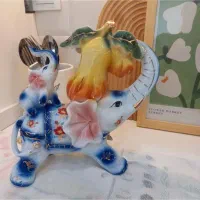 دکوری زیبای فیل جنس چینی پرسلین درجه یک