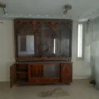 بوفه چوبی آنتیک کارکرده سالم