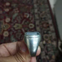 انگشتر نقره با نگین شجر طبیعی