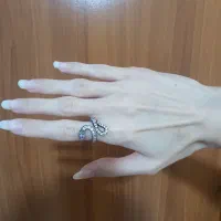 انگشتر نقره مدل ماری