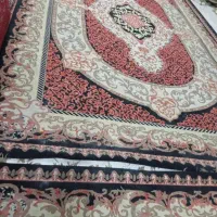 فرش جفت نه متری لاکی ریشه ابریشم مصنوعی